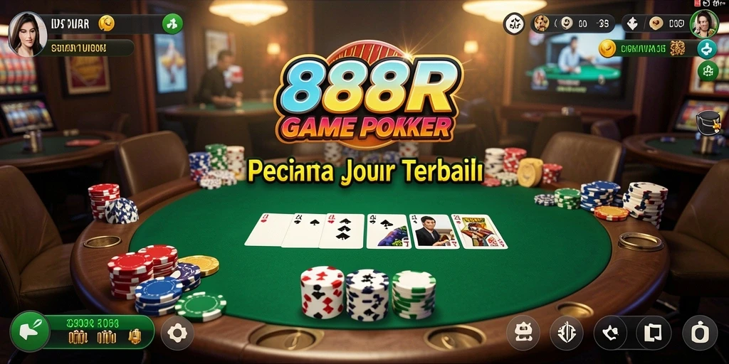 Tampilan gameplay menarik dari 888R dengan pengalaman Poker yang mendalam.