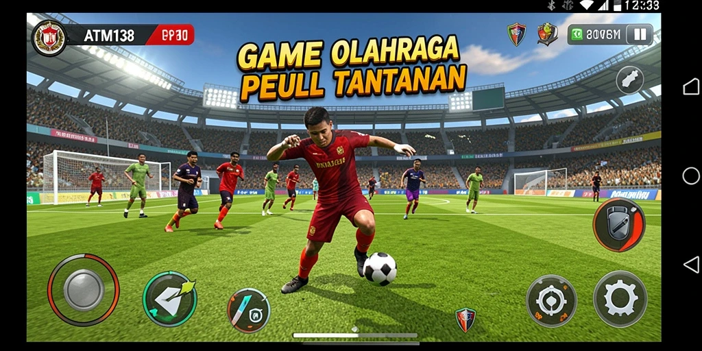 Tampilan gameplay seru dalam ATM138 yang menunjukkan aksi olahraga penuh tantangan.