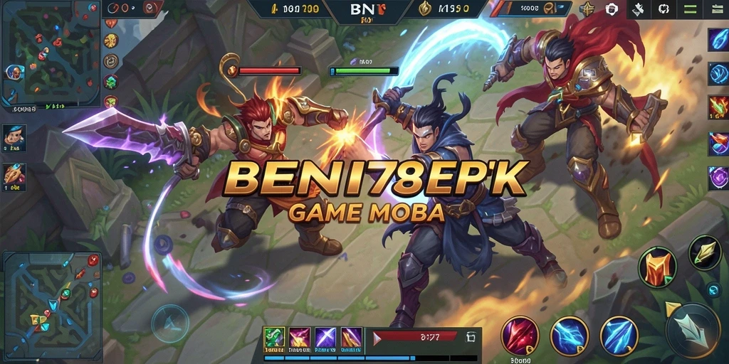 Screenshot gameplay BNI789 menampilkan aksi pertempuran yang intens dan karakter yang kuat.