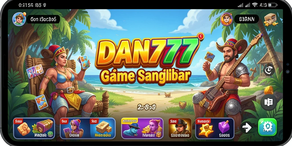 Tampilan gameplay berwarna-warni dan menghibur di DAN777.