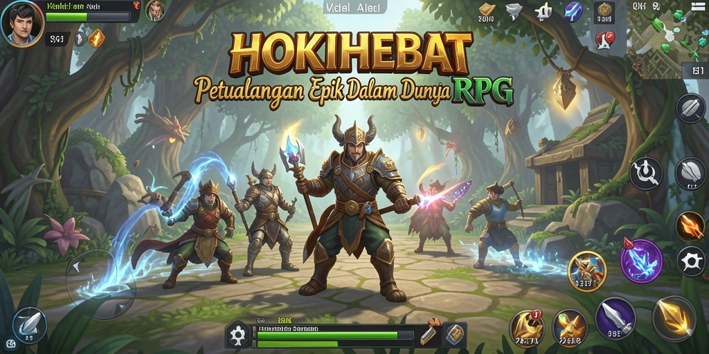 Tampilan gameplay HOKIHEBAT dengan karakter dan pertarungan yang mendebarkan.