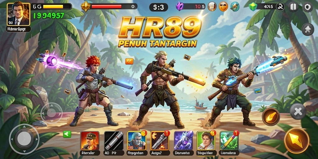 Screenshot gameplay HR89 menampilkan aksi seru dan grafis menarik.