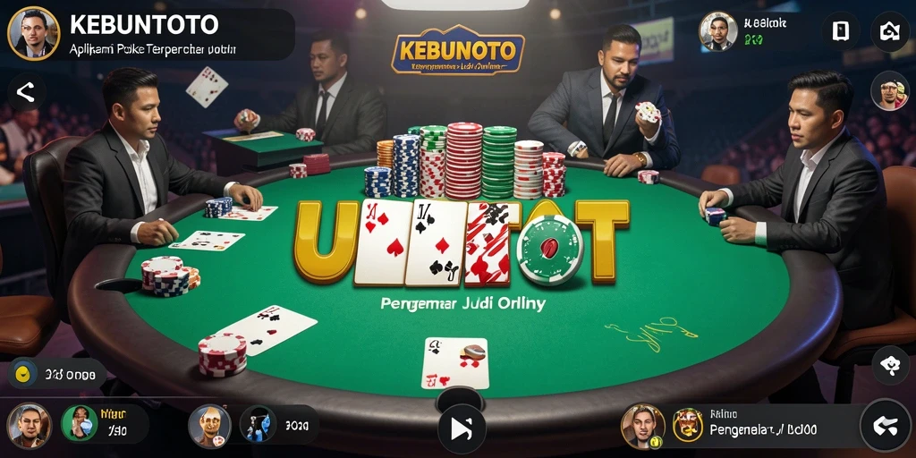 Tampilan menarik dari KEBUNTOTO menunjukkan gameplay poker yang mendebarkan.
