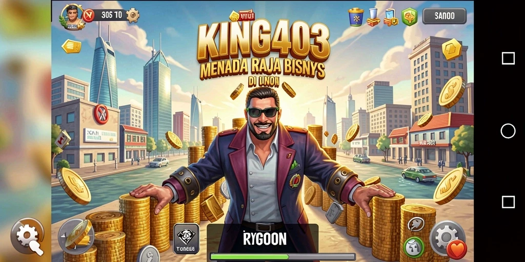 Tampilan menarik gameplay KING403 dalam mengelola bisnis Tycoon.