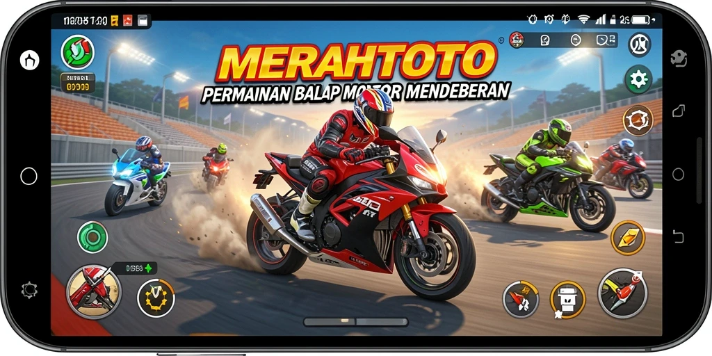 Gameplay seru dalam balapan motor di MERAHTOTO.