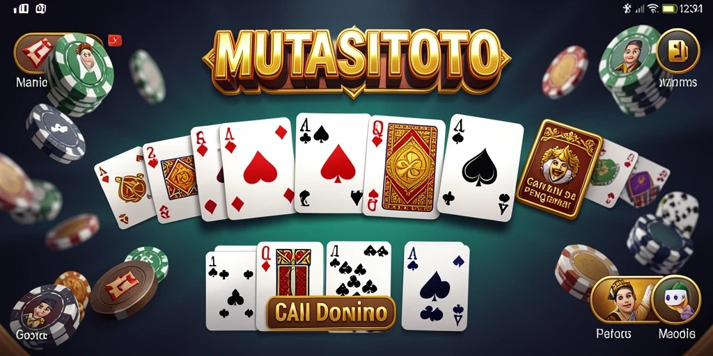 Screenshot gameplay Domino MUTASITOTO yang seru