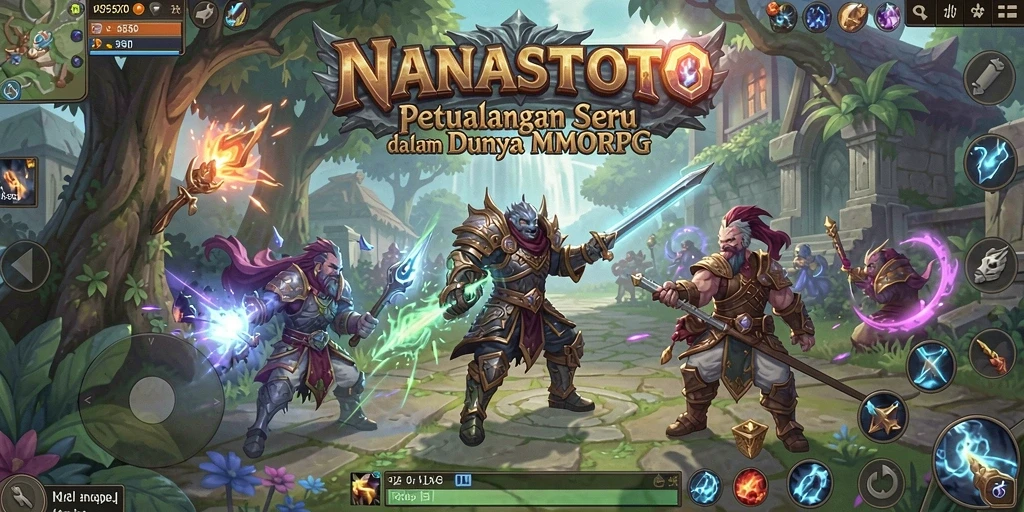 Tangkapan layar gameplay NANASTOTO yang menampilkan karakter dan petualangan dalam MMORPG.