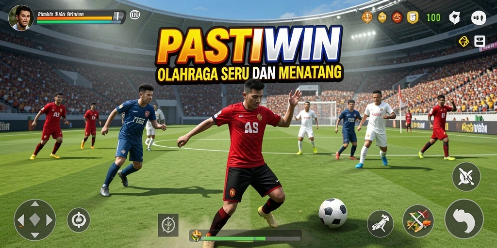 Screenshot PASTIWIN menunjukkan aksi seru dalam permainan olahraga.