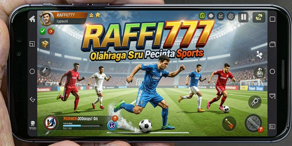 Screenshot utama RAFFI777 menampilkan aksi seru dalam permainan olahraga.