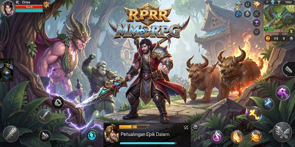 Gameplay seru RPRR dengan aksi multiplayer yang menampilkan pertarungan epik.