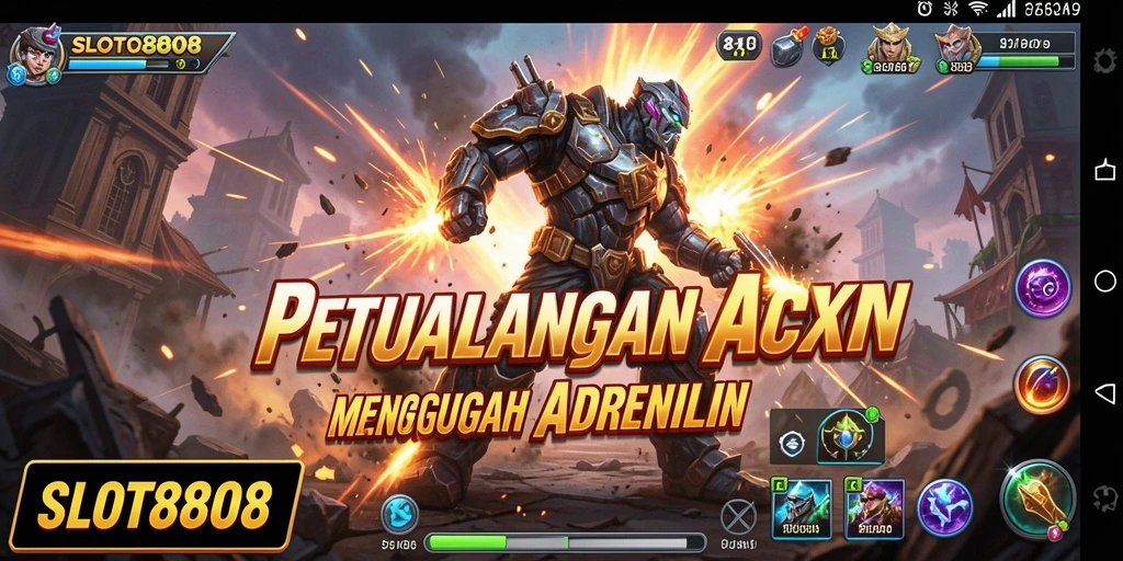 Screenshot dari SLOT8808 menampilkan momen aksi yang mendebarkan.