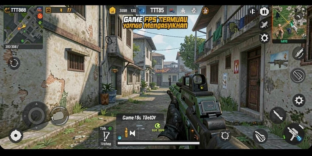 Gameplay TTT888 dengan aksi tembak-menembak yang seru.
