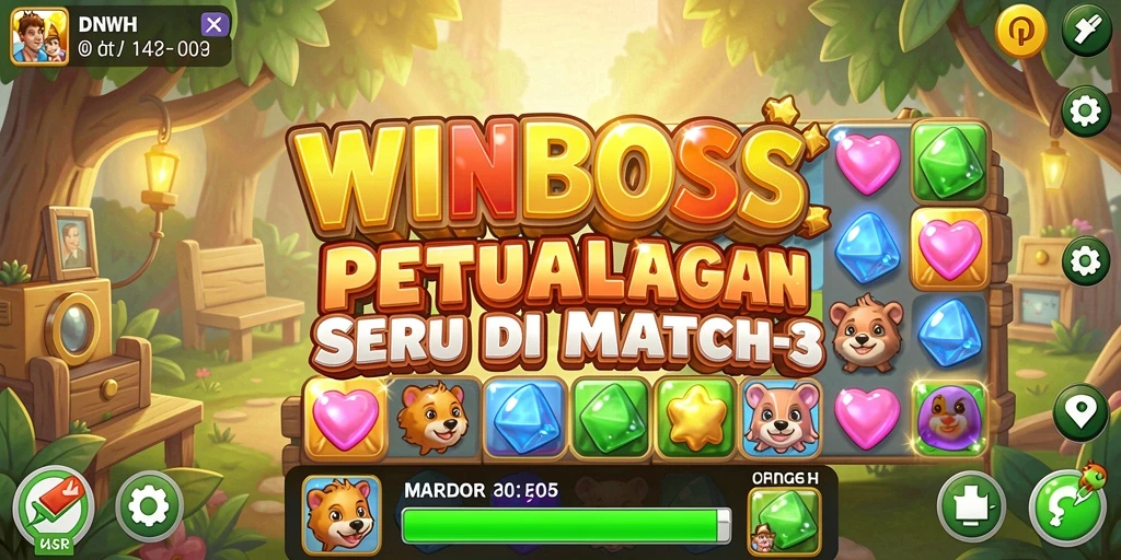 Gameplay seru dari WINBOSS menantang pemain dalam mencocokkan elemen.