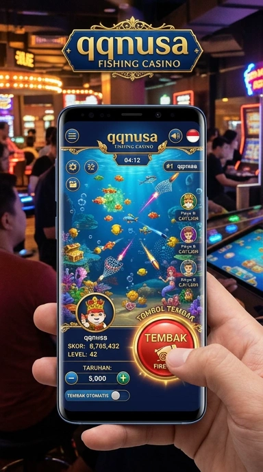 Screenshot aplikasinya menunjukkan berbagai kategori yang tersedia di qqnusa.